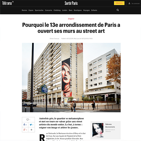 Pourquoi le 13e arrondissement de Paris a ouvert ses murs au street art
